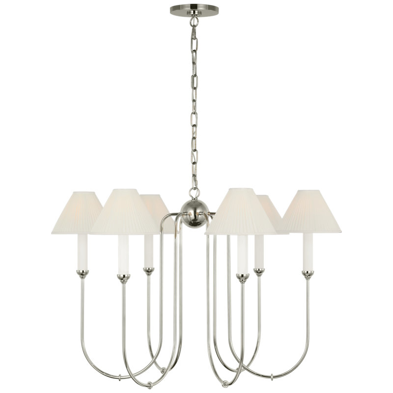 Ingela 6 - Light Metal Chandelier by Amber Lewis