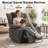 360° Swivel Rocker Recliner for Adults, Recliner Chair with Massage and Heating, Rocking Chair with Cup Holder, Manual Recliner Chair for Living Room, Bedroom-129421943