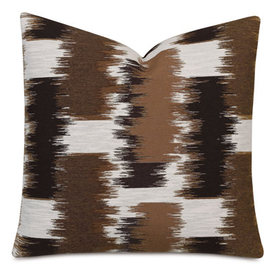 Abstract Cotton Blend Reversible Throw Pillow