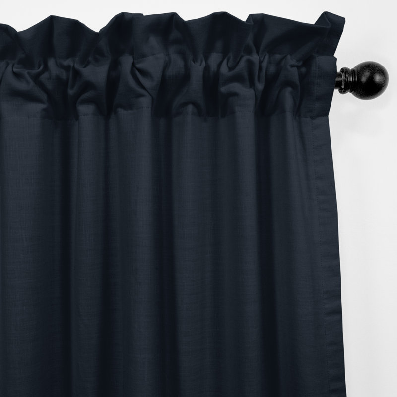 Paire de rideaux Elsie, L 50 po x L 108 po, Bleu marine véritable