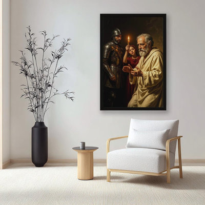 Canvas Wall Art The Denial of St Peter Vintage Poster Print Home Decor