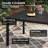 Depoliti Rectangular Metal Outdoor Dining Table , 37.8'' in. W 63'' in. D-527206662