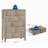 45 in Tall Slim Fluted 5 Drawer Dresser for Small Spaces-2020844655