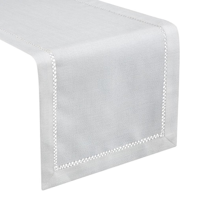 Emily Tablecloth 145 X 350 Cm White, 40cm W x 180cm L