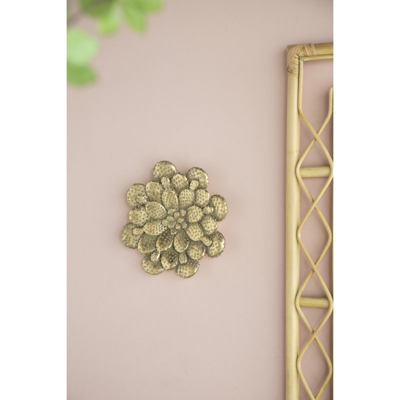 Plaque murale succulente D10x1,6 po