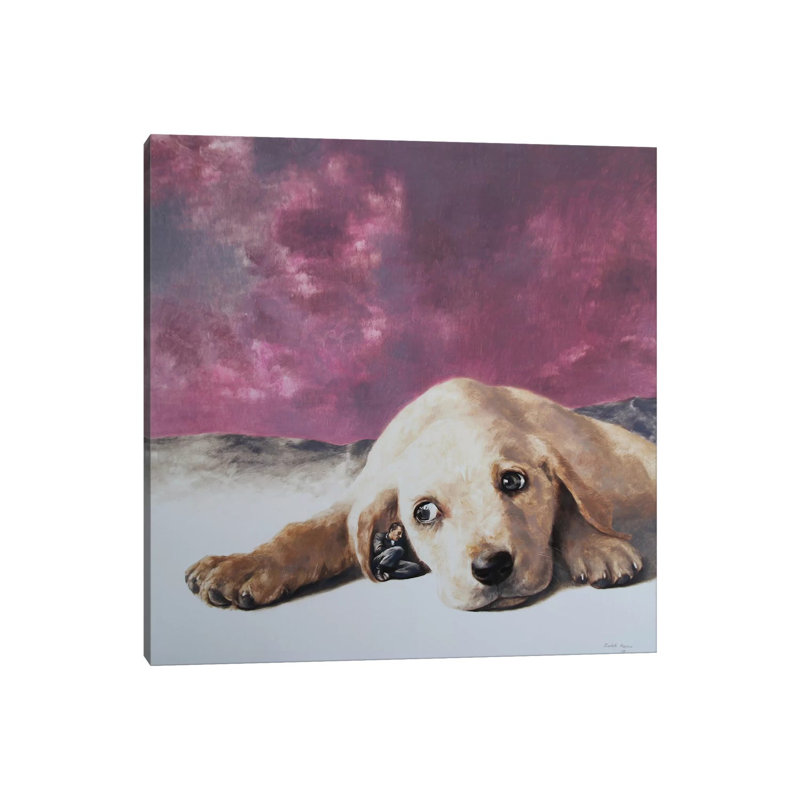 « Secureness » par Rudolf Kosow-reproduction d’art, H 26 po x l 26 po x P 1,5 po, Toile tendue