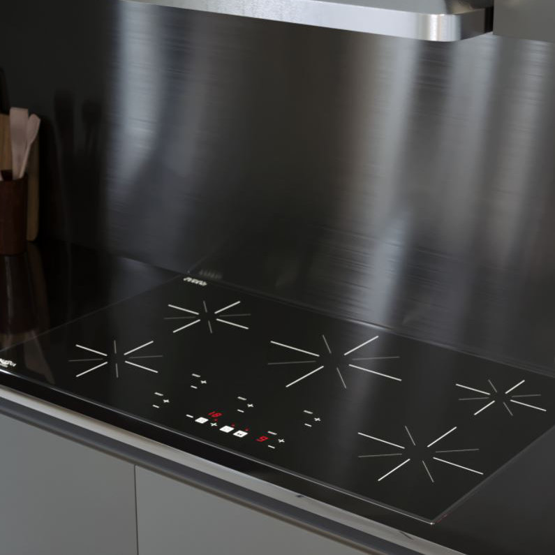 Ancona 36" Black 5 Burner Cooktop