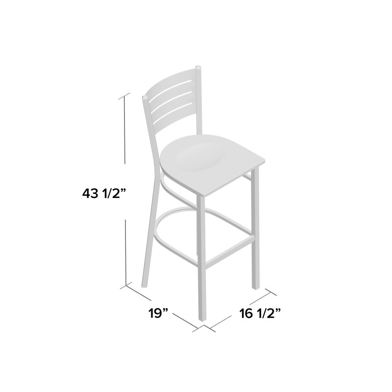 Tabouret de bar Elkton, Acajou, 2