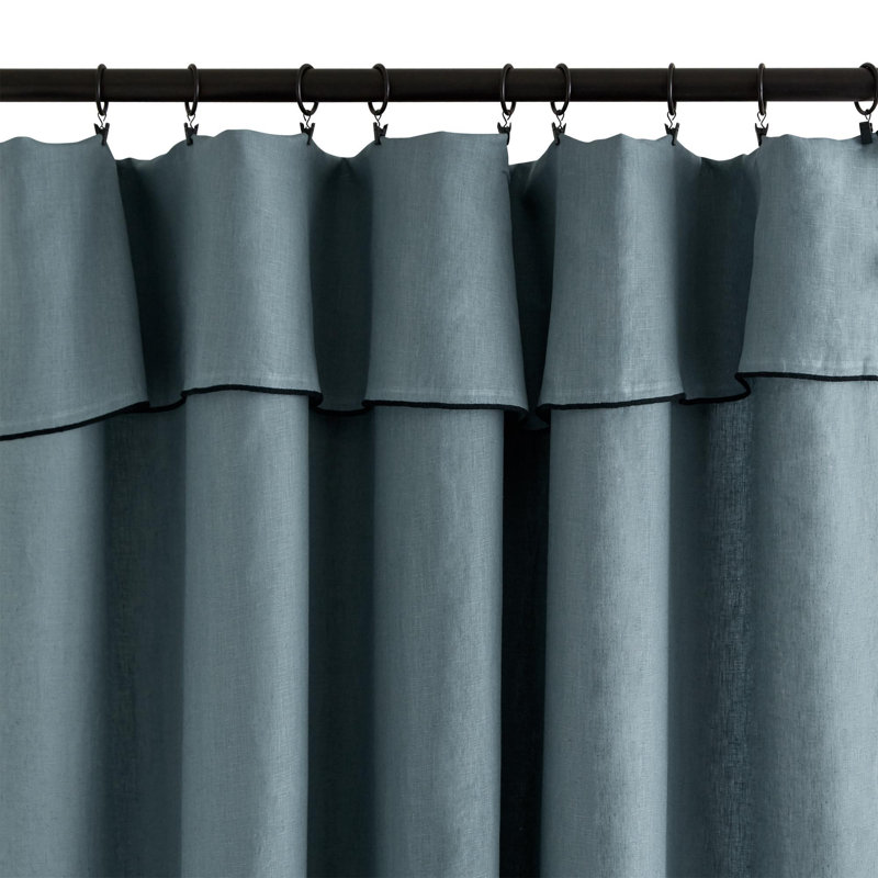 Dziedzic Panel Semi Sheer Single Curtain, 150 W x 280 D cm, Green
