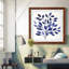 Deep Blue Branch II - reproduction encadrée de qualité supérieure - prête à être accrochée-1383243074-1383211864-1383211868
