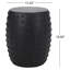 Table d'appoint en béton, rustique moderne, béton léger, noir mat, style café d'une largeur de 15,77 po, fabrication, 15,77 po x 15,77 po