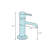 Dryden Single hole Bathroom Faucet and Diamond Seal Technology-10315815