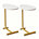 Plateau blanc / base or