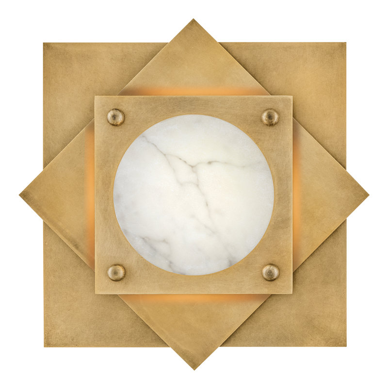 Petit luminaire encastré Fredrick Ramond Claude avec verre albâtre