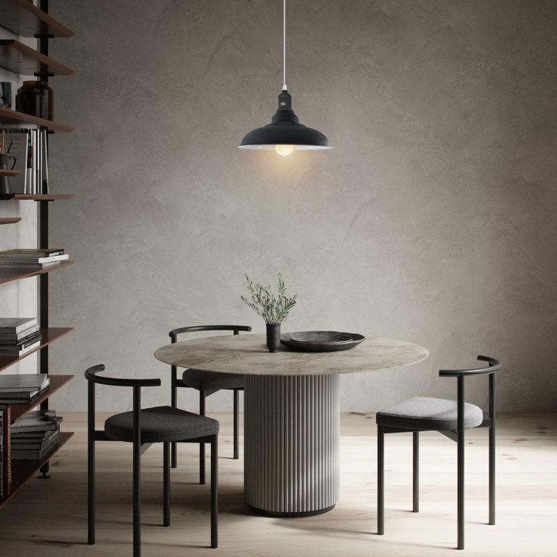 Emraan 1 - Light White Single Pendant, Black, No