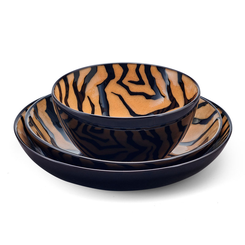 Amari 12-Piece Stoneware Dinnerware Set, Service for 4