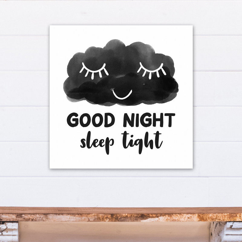 Art étroit good night sleep Macklin, H 24 po x l 24 po x P 1,25 po, Toile tendue
