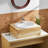 Waterfall Single Hole Single-Handle Low-Arc Bathroom Faucet-108027315