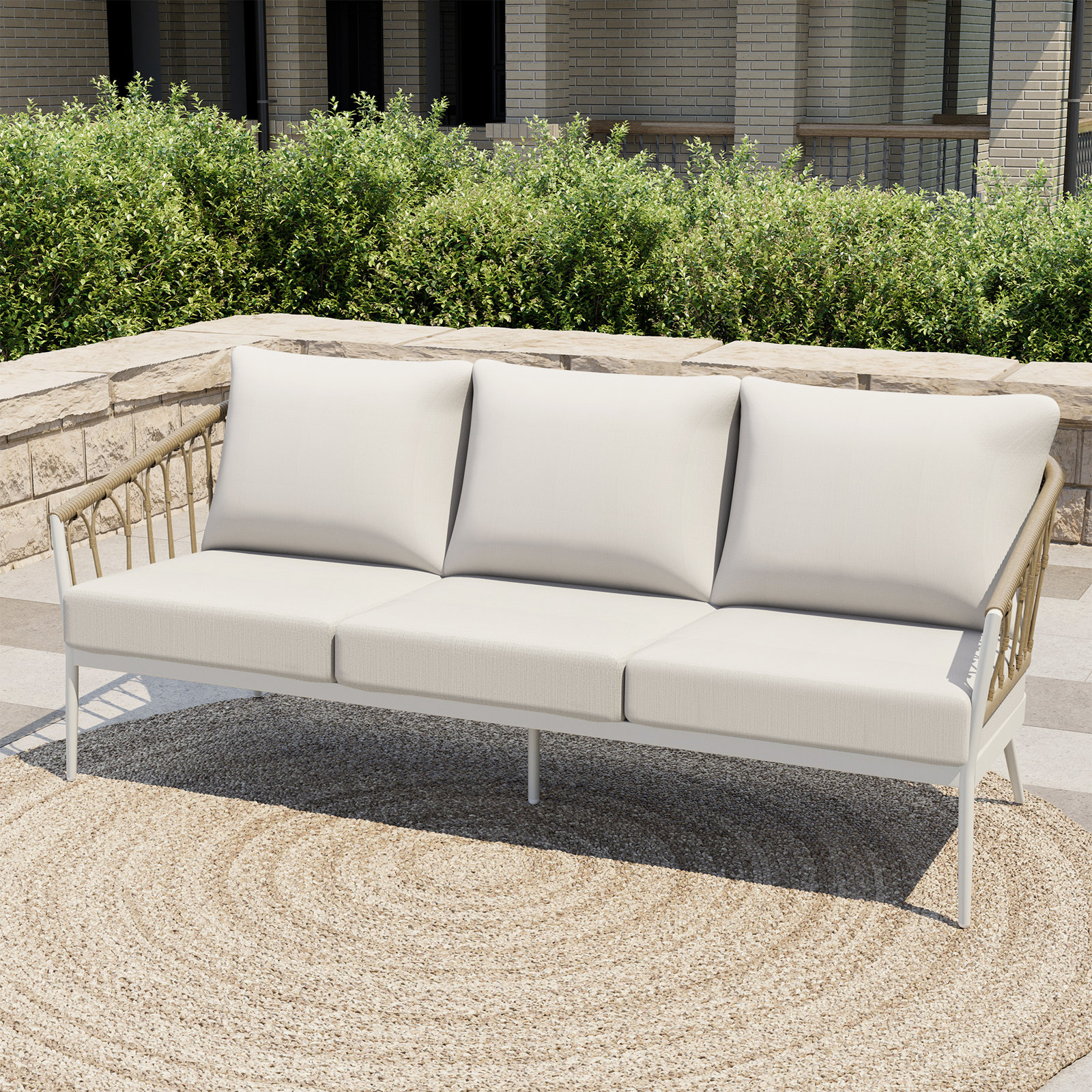 Silvie 80" Patio Sofa