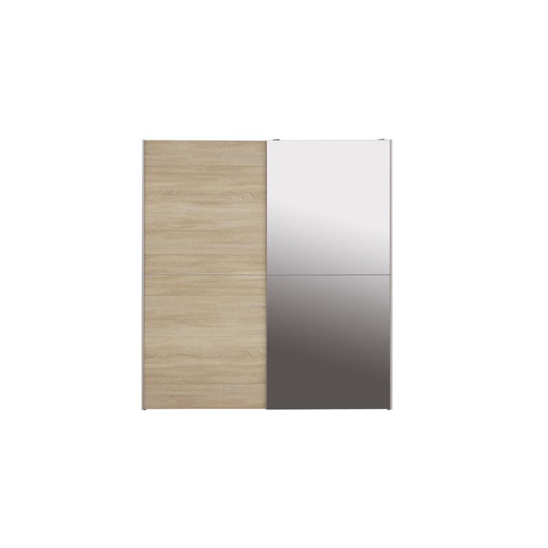 Alfaro 2 Door Manufactured Wood Wardrobe, Beige