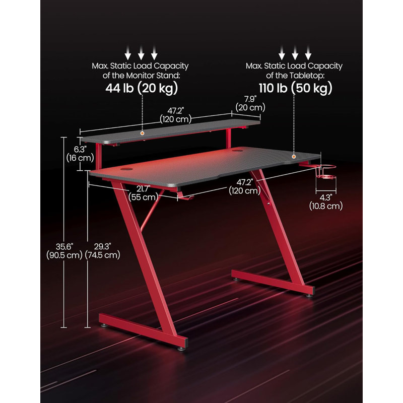 Giusto Steel Computer Desk
