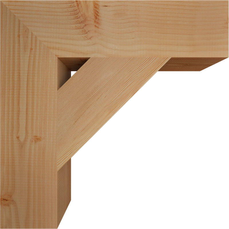 Support de bloc traditionnel, Douglas (lisse), H 24 po x l 5,5 po x P 24 po