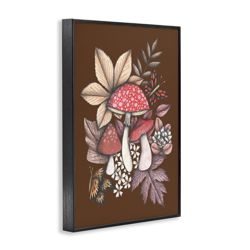 Giclée encadrée d'automne, conception de Cecilia Battaini, H 18 po x l 12 po, Giclée encadrée noir minuit