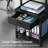 3 Tier Printer Stand with Storage Drawer Rolling Printer Table with Wheels Home Office,Retro-2059525088