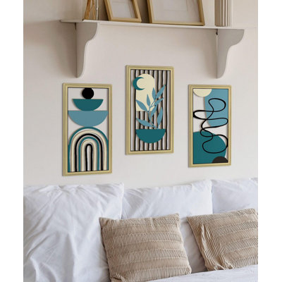 Ensemble d'art mural bohème abstrait Boho