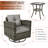 Outdoor 2pcs Rocking Chairs With Cushions And Double Layer Table-1013573487