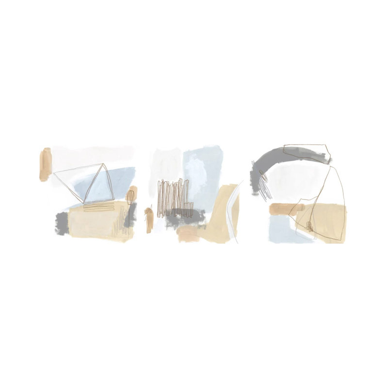 Overture Triptych - ensemble d'art mural sur toile - toile tendue (ensemble de 3)