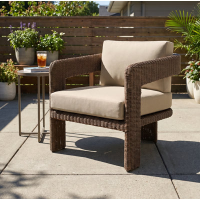 Fauteuils club d'extérieur Aster - toile beige