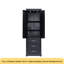 Grande armoire de rangement avec trois tiroirs pour salle de bain / bureau, noir-1004688637