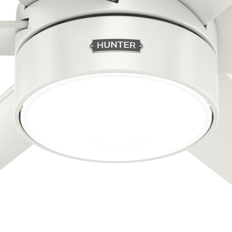 60" Solaria 6 - Blade Outdoor Standard Ceiling Fan with Lights, Fresh White