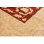 Tapis décoratif en laine rouge foncé de conception unique 8 pi 3 po X 9 pi 10 po noué à la main New Age