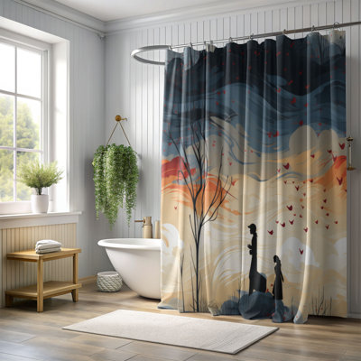 Love Patterns - Rideau de douche Premium