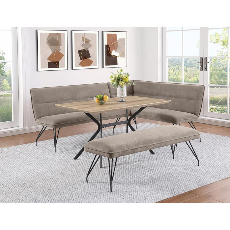 Vonell 3-pcs Dining Table Set, Beige
