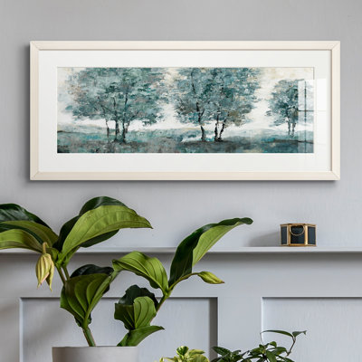 Peinture sur papier encadrée