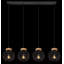 Axtellon 4 - Light Black Kitchen Island Pendant