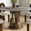 Table de salle à manger ronde moderne de 53 po / 59 po Amberly-142055143-139961238
