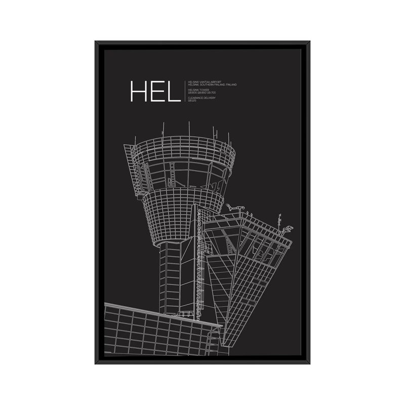 Reproduction d'art graphique sur toile, "Hel Tower, International" par 08 Left, H 26 po x l 18 po x P 1,5 po, Pas de tapis