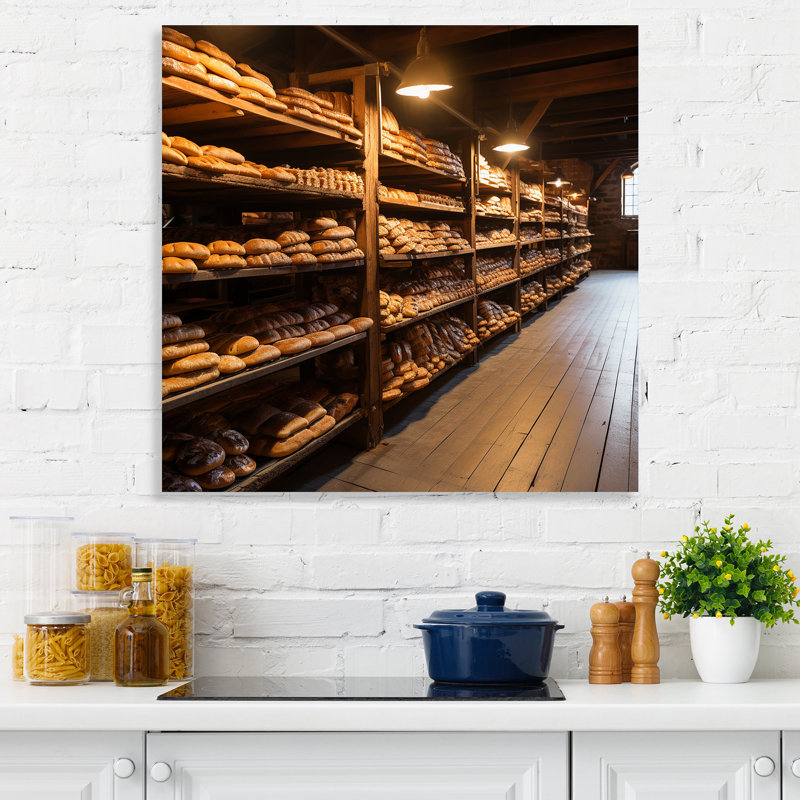 Baguettes de pâtisserie française - Art mural de pâtisserie, H 16 po x l 16 po x P 1 po