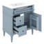 Meuble-lavabo 30 po avec lavabo, meuble-lavabo autoportant avec tiroir rabattable, 2 tiroirs et tablette réglable-408505093