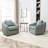 Duston 32'' Wide Upholstered Swivel Chair-2007720869