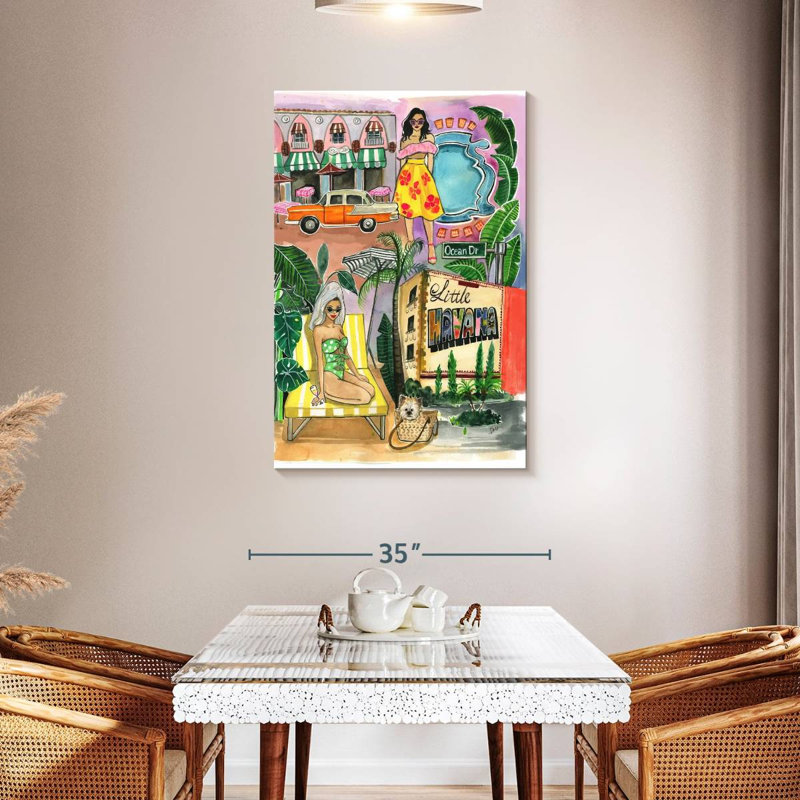 Aime Miami In The Spring, 45" H x 30" W