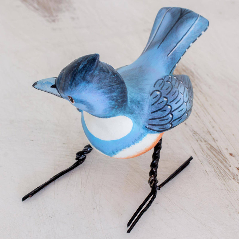 Figurine en céramique Kingfisher
