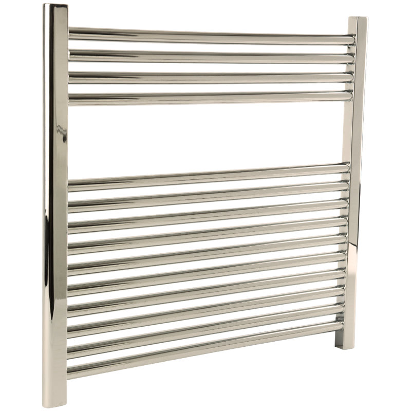 Denby Wall Mount Electric Towel Warmer, Polished Nickel, 27" H x 23.625" W x 5.19" D