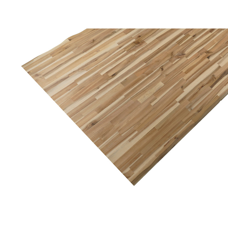 Live Edge 80 in x 40 in x 1.5 in Rectangular Counter Top, Unfinished Acacia