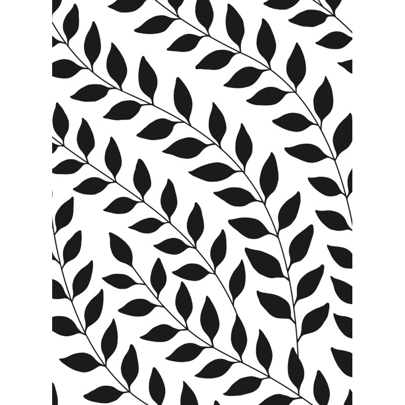 Panneau de papier peint adhésif Kaye, L 2 pi x L 18 pi, Noir