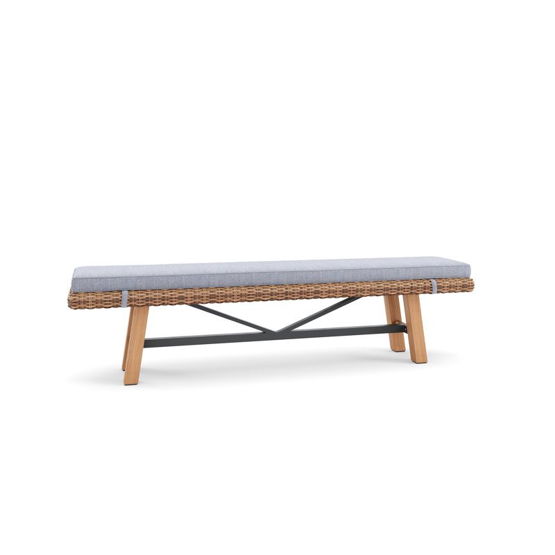 Truss Outdoor Teak Dining Bench